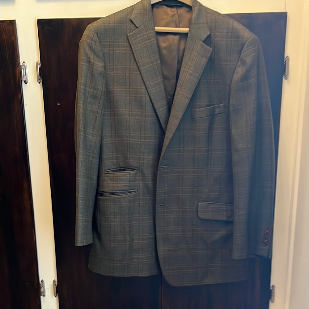Men's Brooks Brothers GreenPlaid Blazer 44 long
